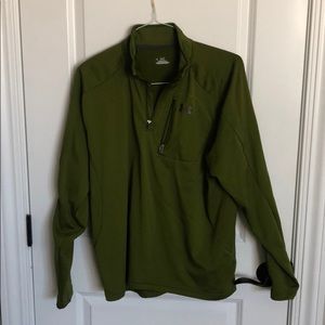 Under armour green quarter zip